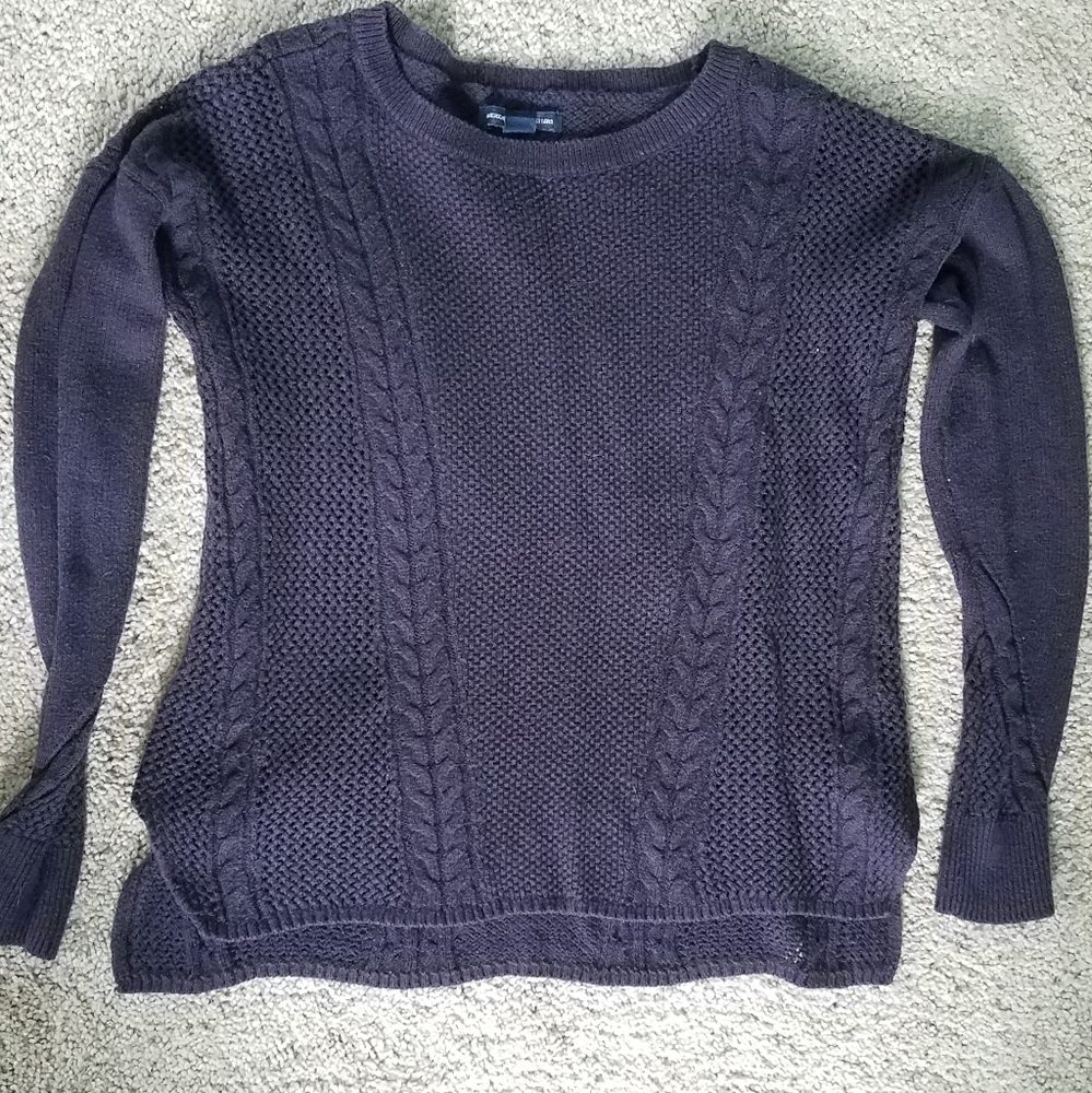 American Eagle Outfitters dark purple sweater